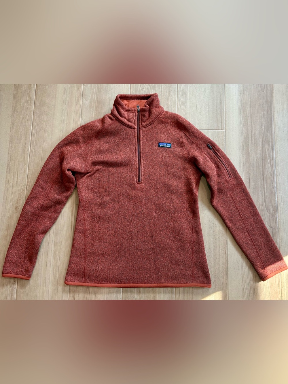Patagonia Better Sweater 1/4 Zip Women's size Small - Burnt Orange